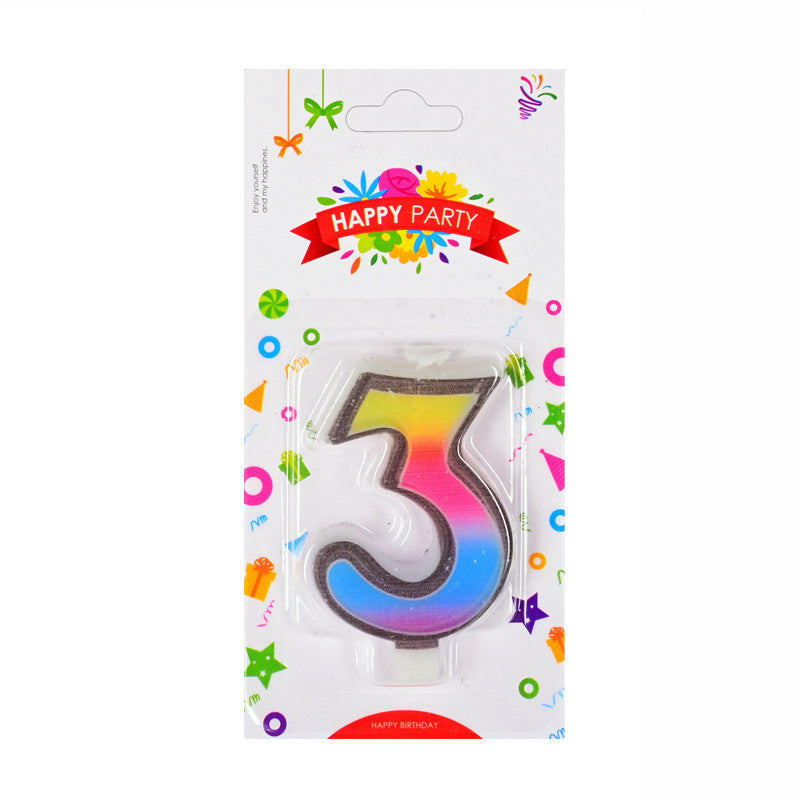 Свещички цифри - 3