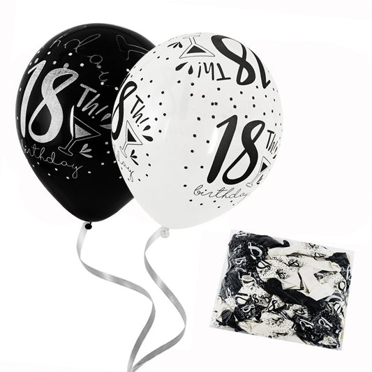 Балони "Happy Birthday 18" /100 броя/